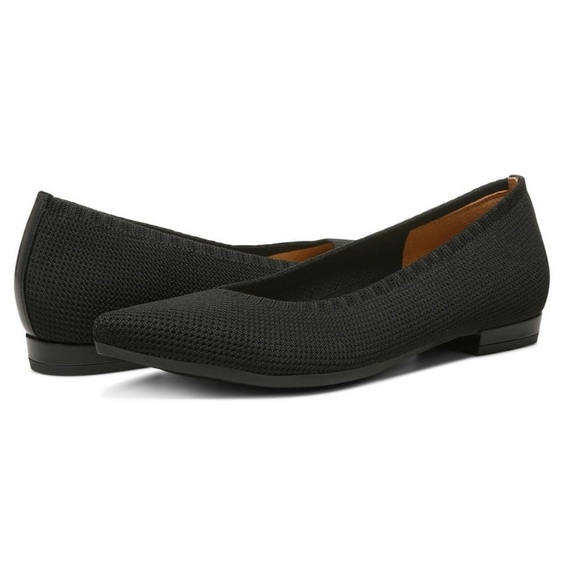 Vionic Dahlia Black Ballet Skimmer Flat Size 7.5 - Picture 2 of 15